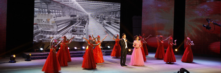 景津裝備股份有限公司新年晚會在德州廣播電視臺演播大廳